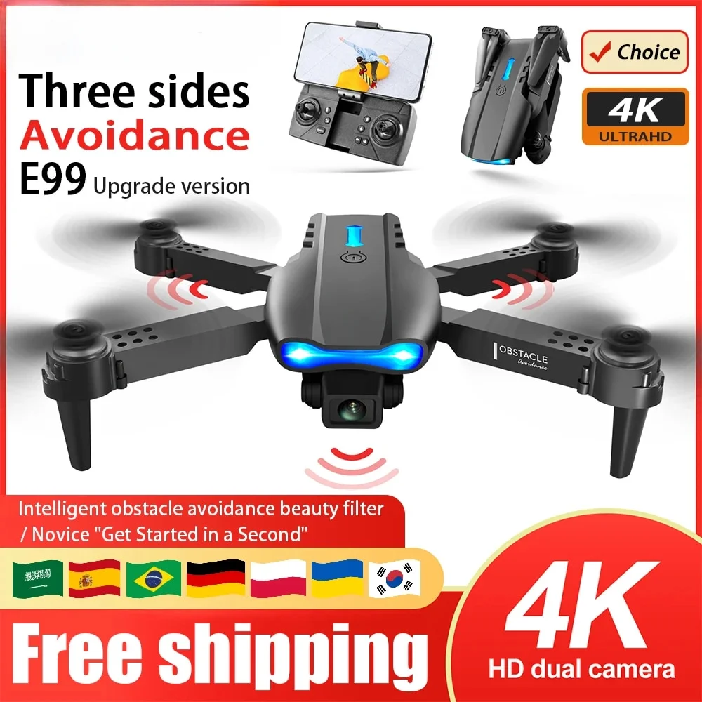 Eachine Drone E58 - E99 พับ Drone Quadcopter รีโมทคอนโทรลจับเครื่องบินสี่แกน HD