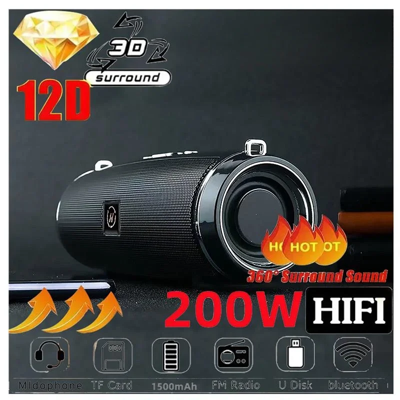 Holy Stone Drone Hs175 - Caixa De Som ลําโพงไร้สายแบบพกพาบลูทูธ 200 วัตต์เสียงกลางแจ้ง