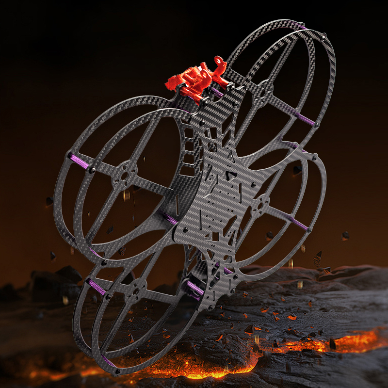 Drone Kit Octocopter - Flyroun 5 นิ้วคาร์บอนไฟเบอร์ FPV ชุดกรอบสำหรับโดรน RC