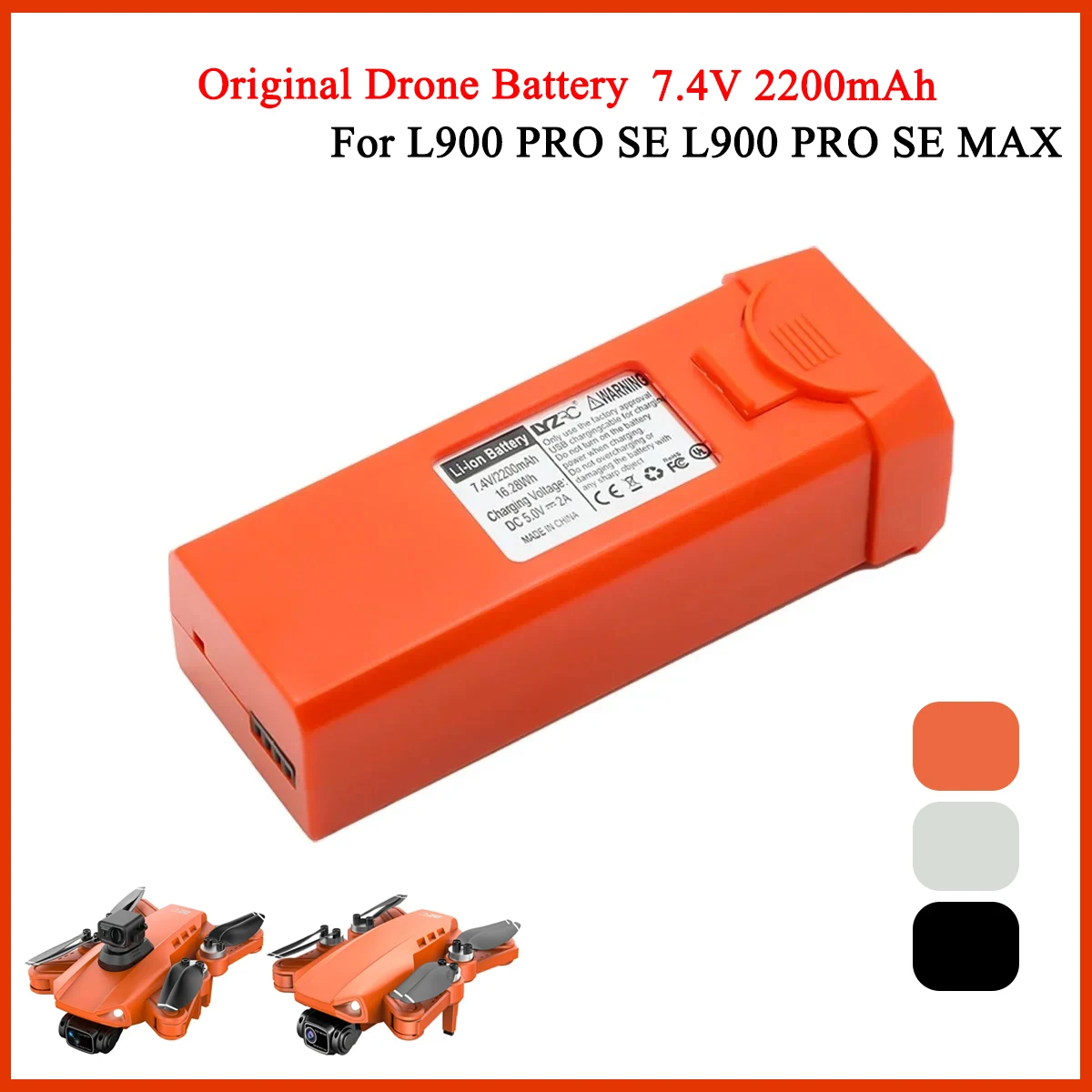 Jjrc Drone X12 - แบตเตอรี่ L900 Pro SE MAX โดรน7.4V