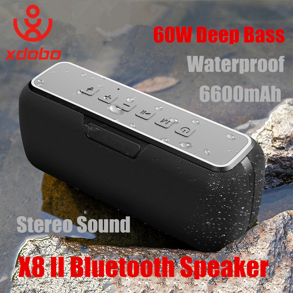 Holy Stone Drone Hs175 - 60W Xdobo X8II ลําโพงบลูทูธ TWS ซับวูฟเฟอร์ไร้สายแบบพกพากันน้ํา