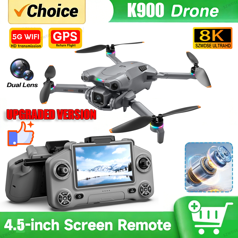 Drone Kit With Camera - โดรน K900 MAX GPS รุ่นใหม่ พร้อมกล้อง