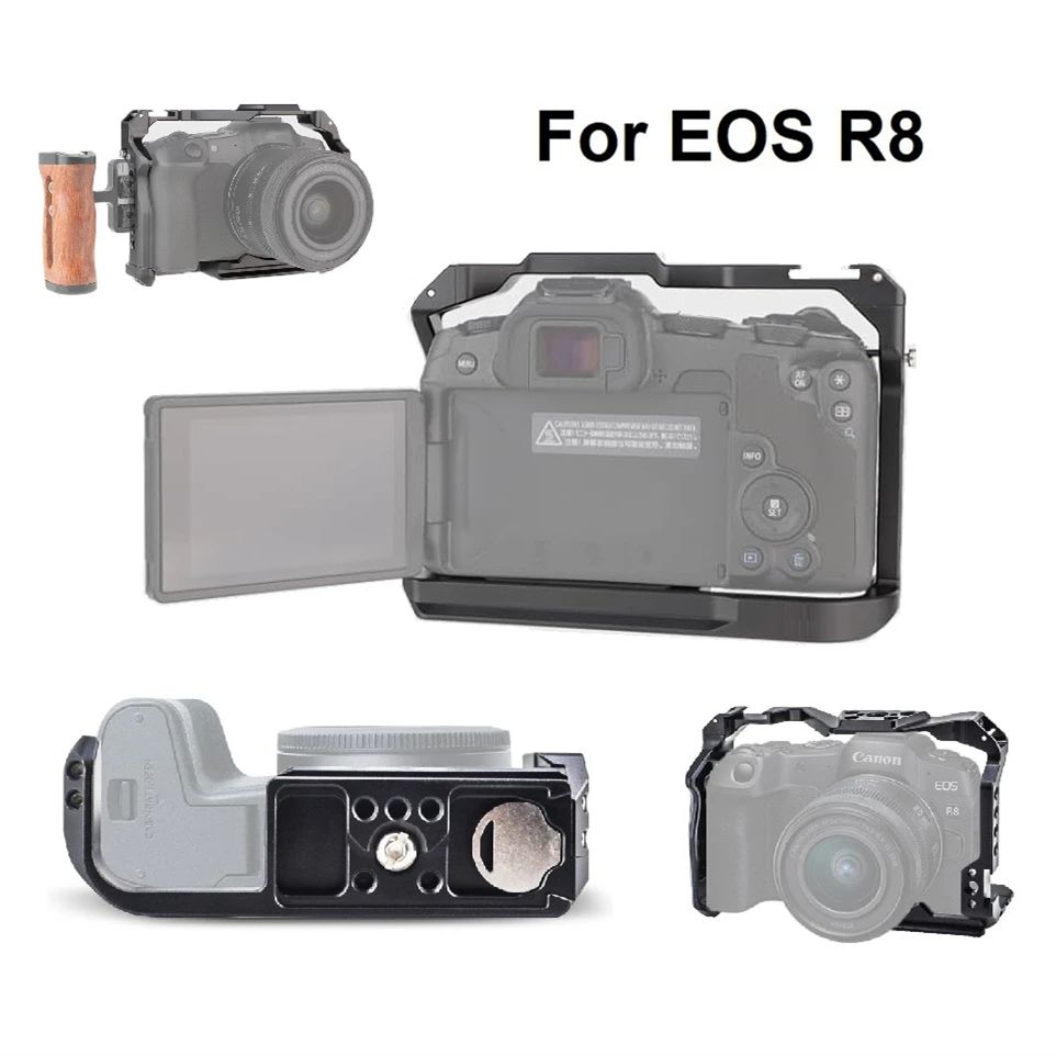 Canon Camera Eos R8 - กรอบป้องกันกล้องสำหรับ Canon EOS R8 พร้อมฐาน Arca,