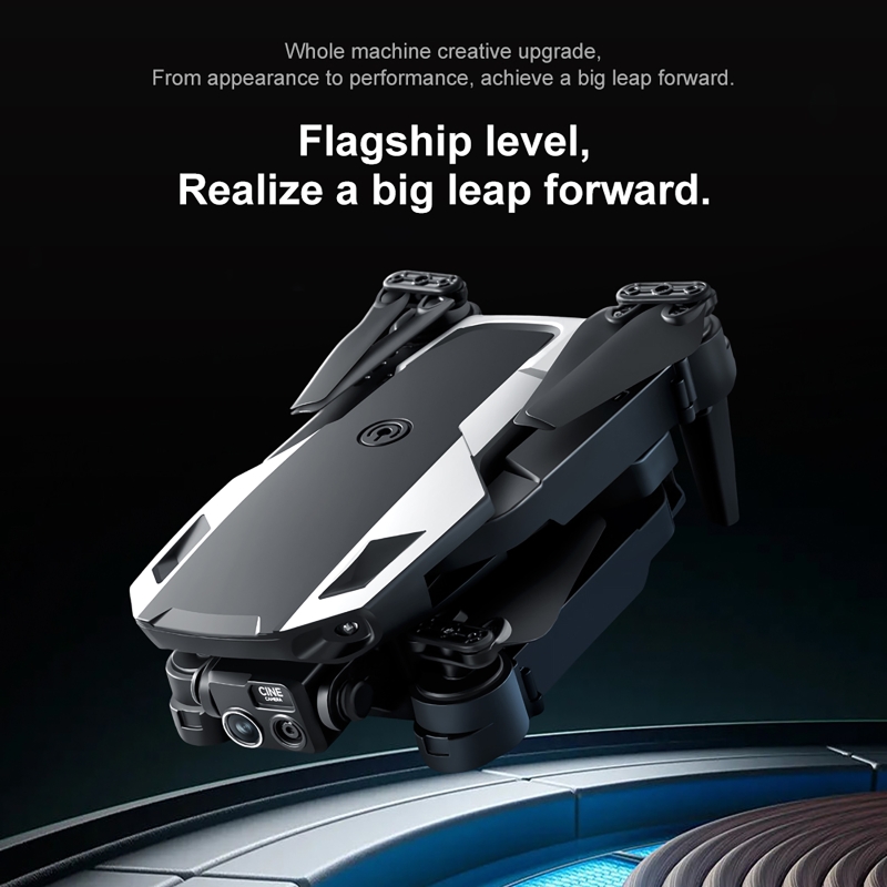 Drone Kit Beginner - ชุดโดรนพกพาพร้อมรีโมทคอนโทรลและแว่นตา VR กล้องคู่ 4K เลนส์ปรับได้ โดรนถ่ายภาพทางอากาศแบบควบคุมระยะไกล
