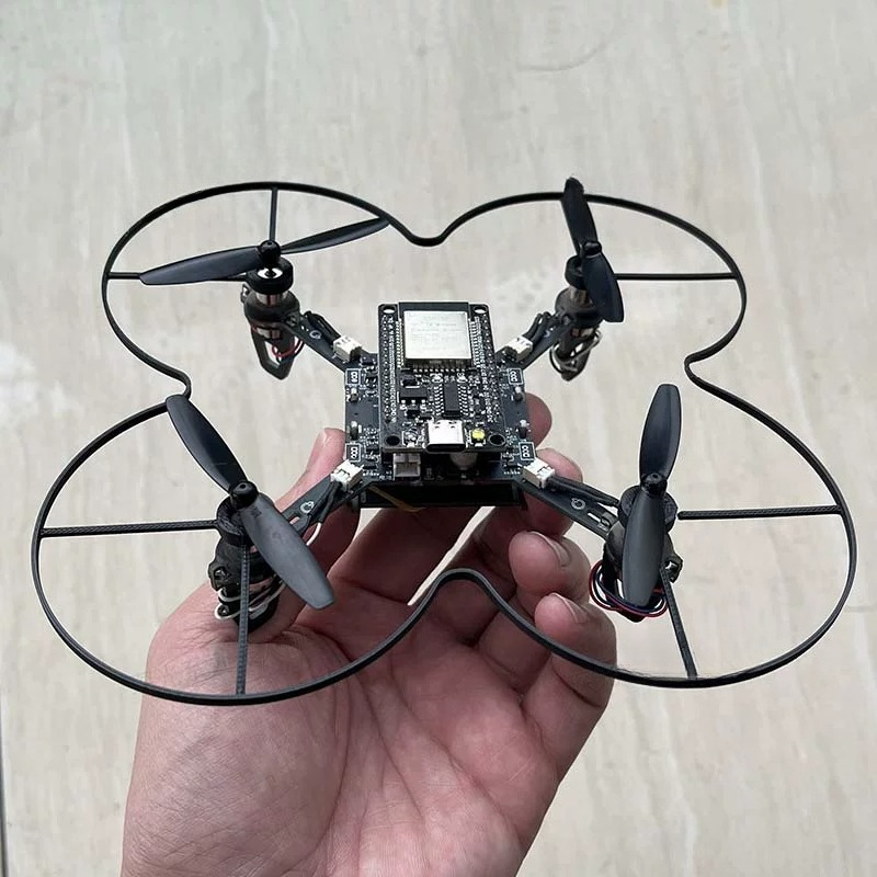 Drone Kit Octocopter - ชุดประกอบโดรนขนาดเล็ก ESP32 แบบโอเพ่นซอร์ส, ชุดชิ้นส่วนโดรนมัลติโรเตอร์สำหรับการสร้างสรรค์และพัฒนาโปรเจกต์ด้วยตัวเอง