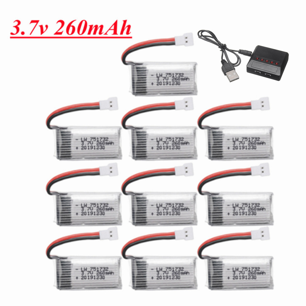 H8 H36แบตเตอรี่3.7V 260mAh Lip - Eachine Drone E010 บทวิจารณ์และราคา