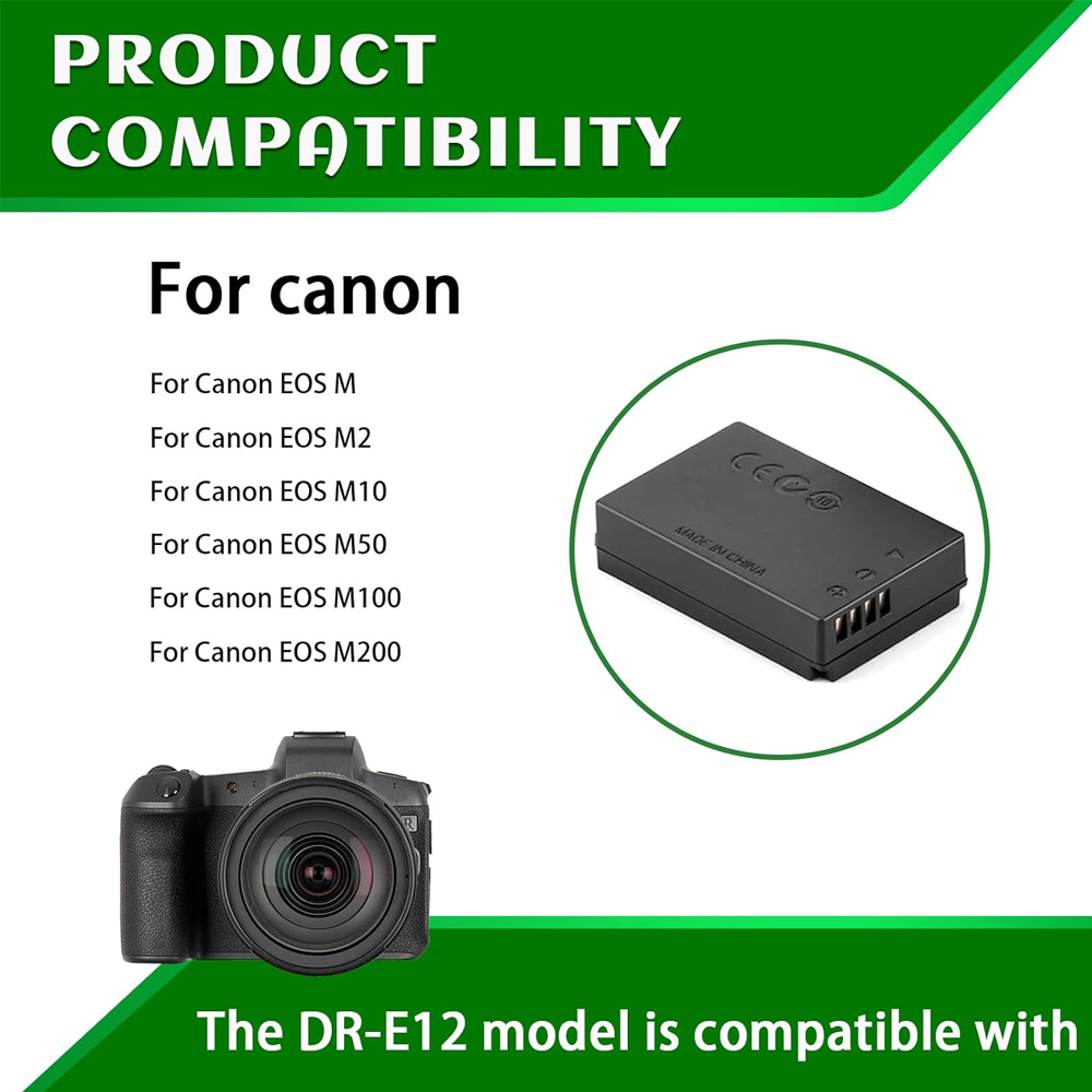 ชุดอุปกรณ์แบตเตอรี่เลียนแบบสาย - Canon Camera Eos M50 Mark Ii บทวิจารณ์และราคา
