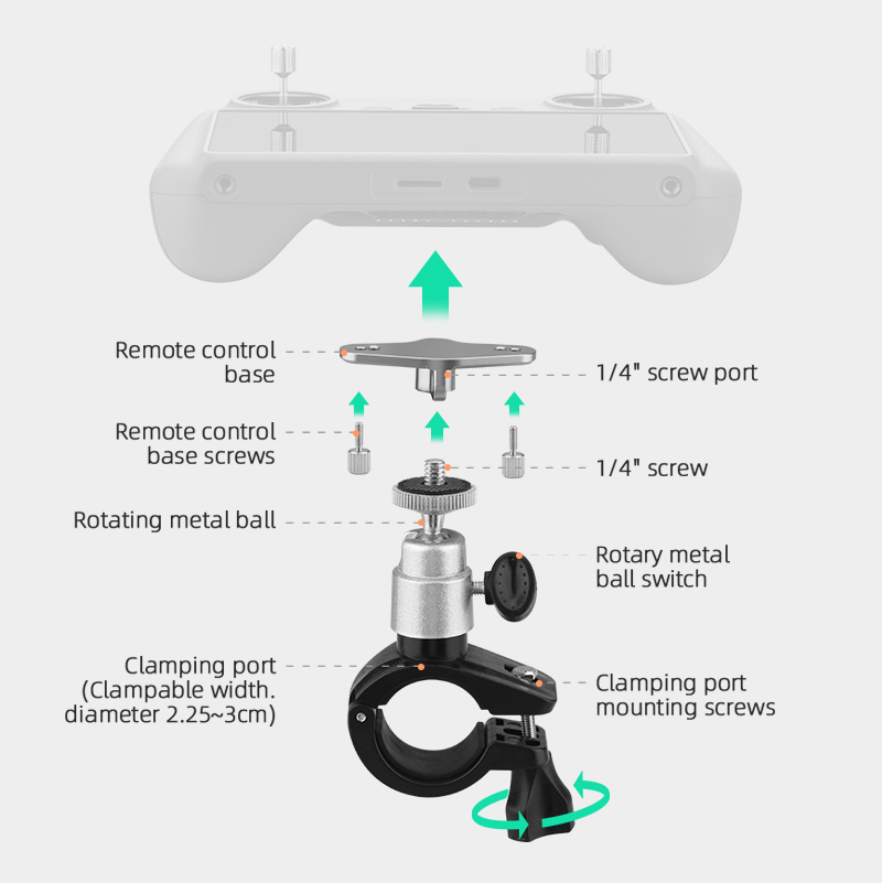 คลิปจักรยาน Mount สําหรับ DJI  - Dji Drone Mini 4 Pro บทวิจารณ์และราคา