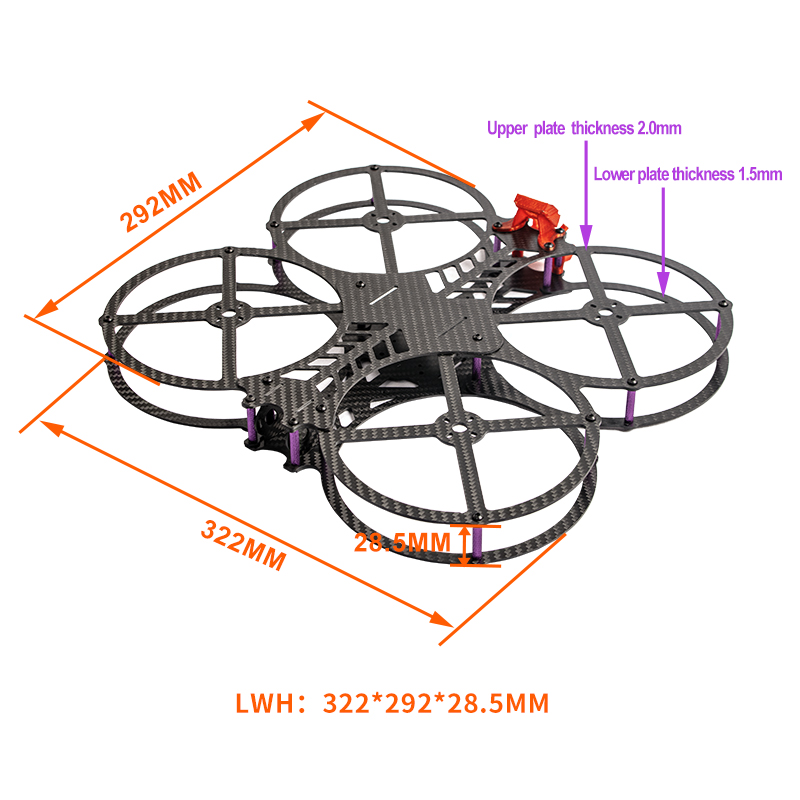 ใหม่ 5 นิ้ว AOS Cine O5 EVO V1 - Drone Kit Racing บทวิจารณ์และราคา
